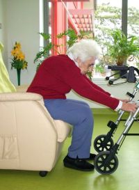 Mobilisation mit Rollator